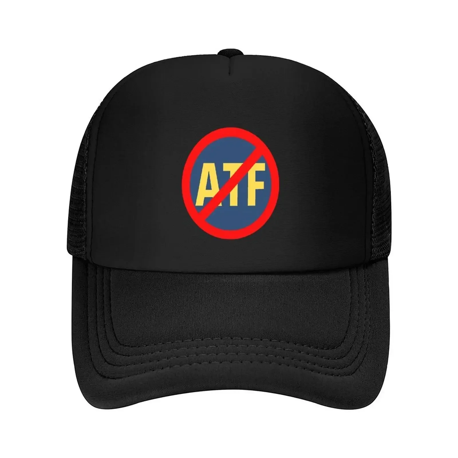 New No ATF sign. Baseball Cap black Fashion Beach hiking hat fashionable Men Women's