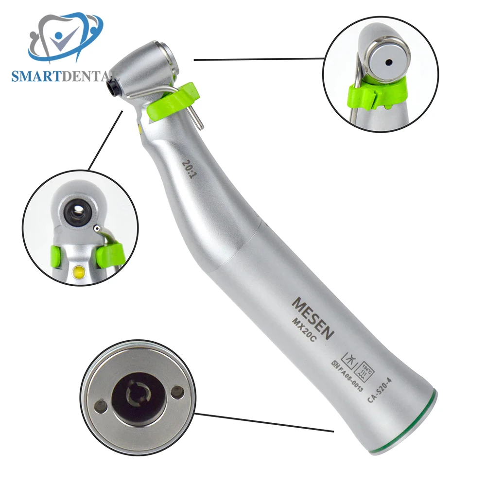 W-75 LG Surgical Contra-Angle Handpiece Dental 20:1 Implant Handpiece E generator LED contra Angle Dentist Tool