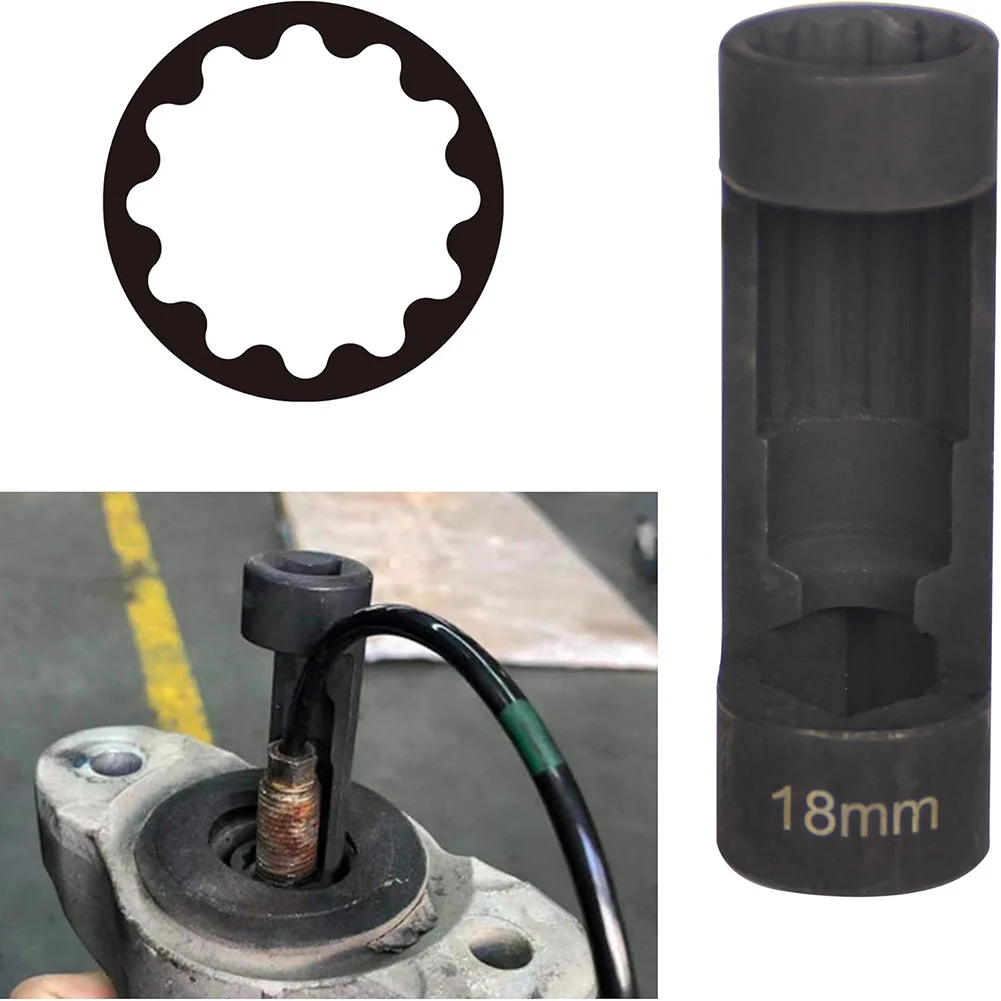 Suspension Strut Socket Tool with 1/2 Inch Drive and 12 Point Grip for Shock Absorber Nut Service on Most Vehicles