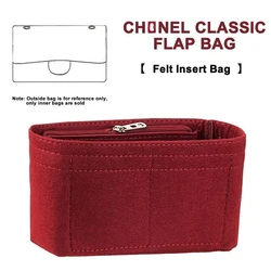 EverToner Fits for CF Classic Flap Bag Felt Cloth Insert Bag Organizer Travel Inner Purse Portable Cosmetic Bags
