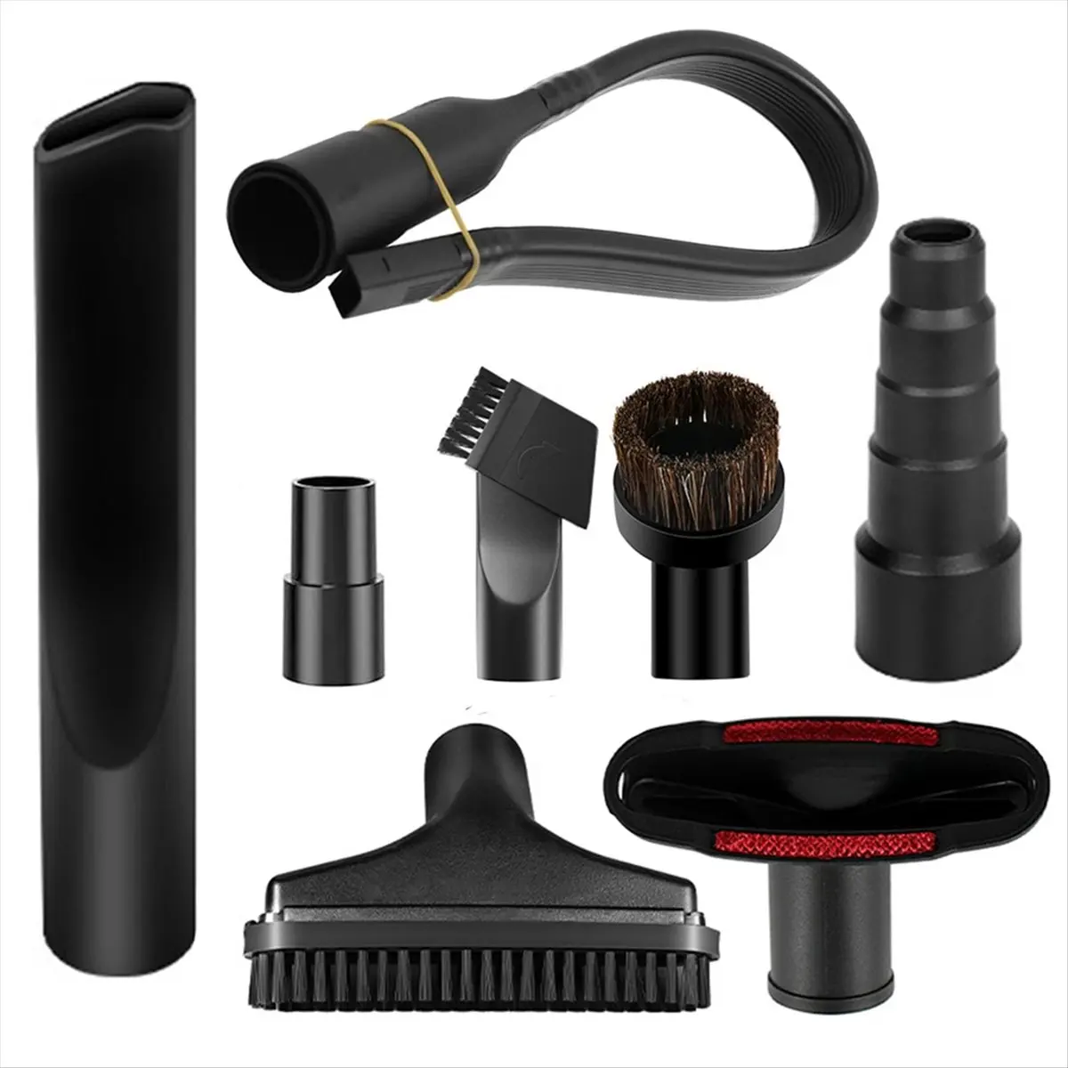 T1241C★▶□☽HOT]8 Pcs Household Cleaning Vacuum Cleaner Attachments for Accessories - 2 1/2in to 1 1/4in Vacuum Hose Adapter