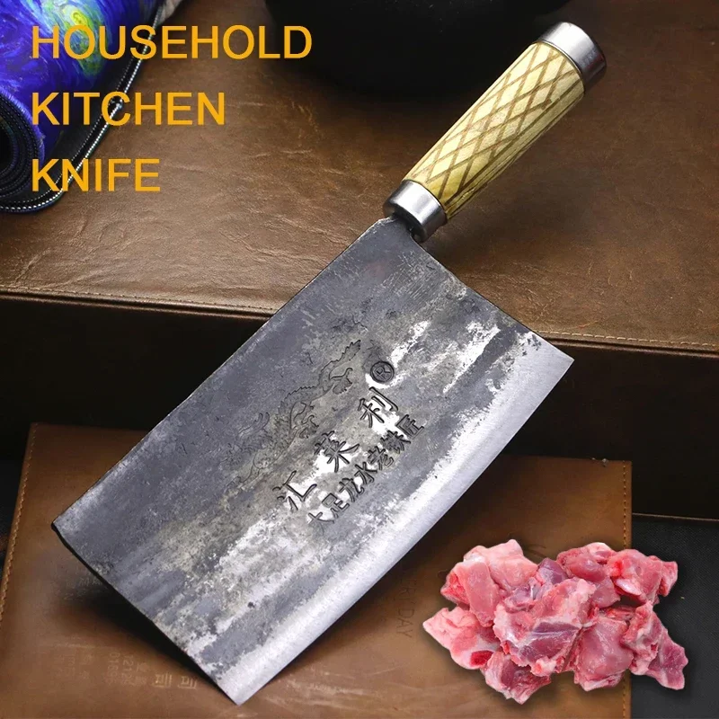 

8 "hand forged large boning knife with steel blade Old-fashioned chef's commercial chopping knife for long lasting sharpness