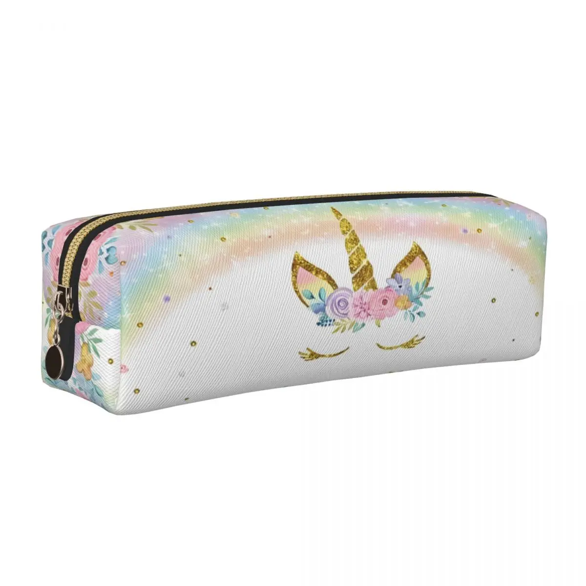 

Rainbow Unicorn Cute Pencil Case Cartoon Pen Holder Bag for Student Large Storage School Supplies Cosmetic Pencilcases