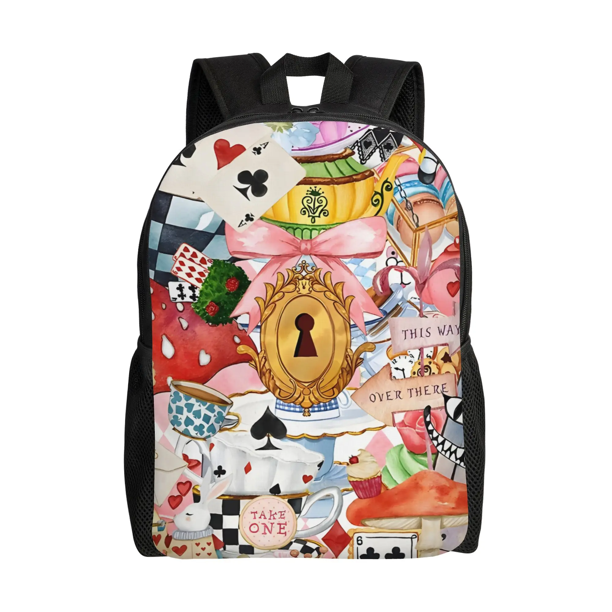 

Back to school season Harajuku Design Wonderland Handbag Walt Cartoon Teenager Handbag Backpack