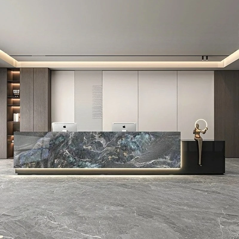 

Современные ресторанные стойки регистрации Компания Эстетические минималистичные столы Дизайнерские органайзеры Европейская коммерческая мебель Scrivania