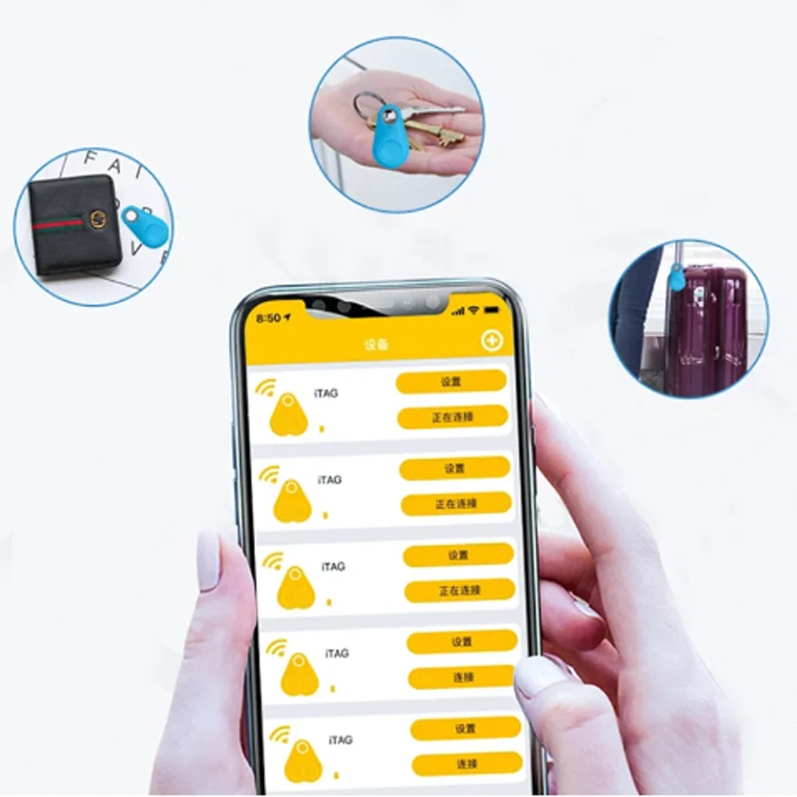 Mini GPS Tracker for Pets & Personal Items Bluetooth Anti Lost Device with Two Way Positioning RealTime Tracking for Android image 3