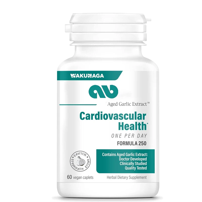 

Aged garlic extract formula 250, cardiovascular health, 60 vegetarian capsules