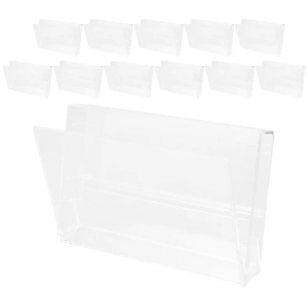 12Pcs Plastic Cassette Tape Holder Organizer Cassette Tape Display Case Clear Retro Storage Compact Music Recording