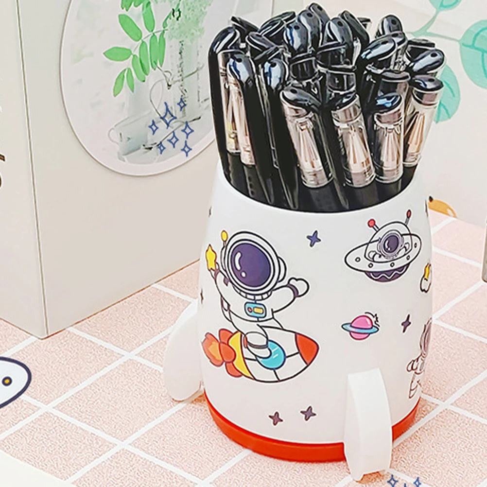 

Cute Pen Holder Makeup Brush Holder Pencil Cups Desk Organizer Storage Container Toiletries Girl Hair