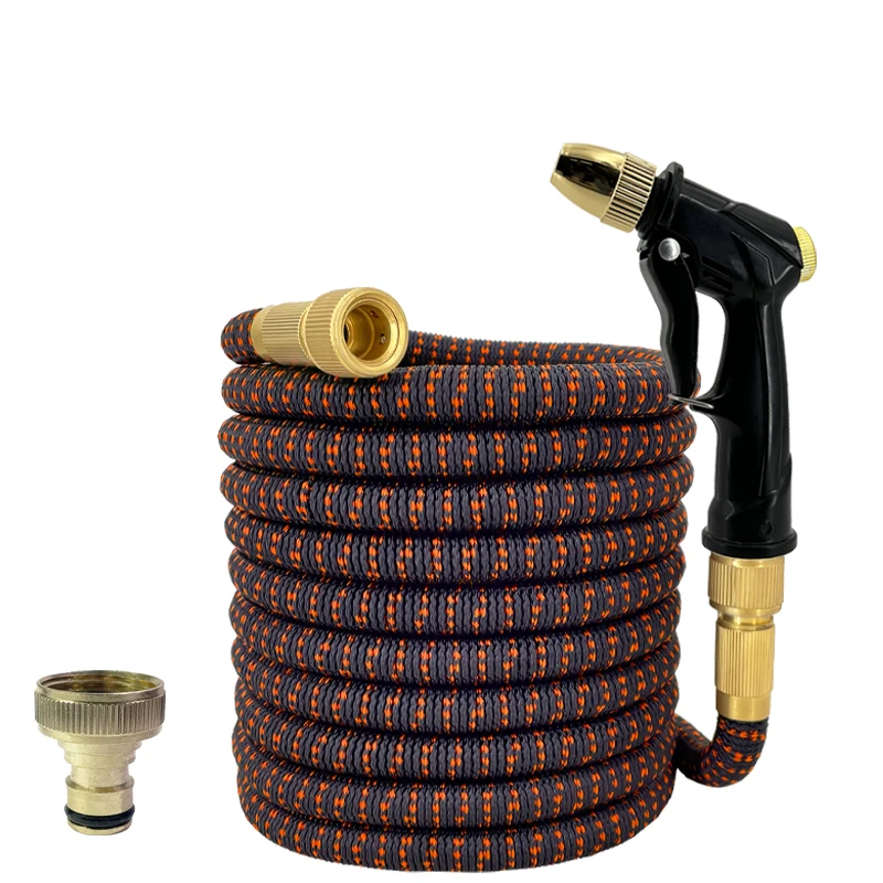 25ft-125ft Garden Water Hose Expandable Rubber Magic Hose High-Pressure Water Gun Garden Farm Irrigation And Cleaning Tools