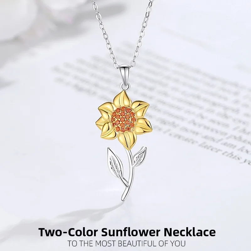 

Посеребренная женская цепочка Suower Necklace Faion, двухцветная цепочка Suower Clavicle, трансграничный оригинальный дизайн, серебро 925, серебро...