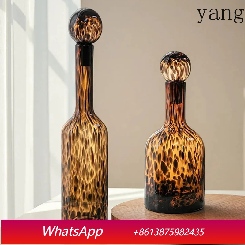 

Amber textured glass vase plant pot room aesthetic decoration