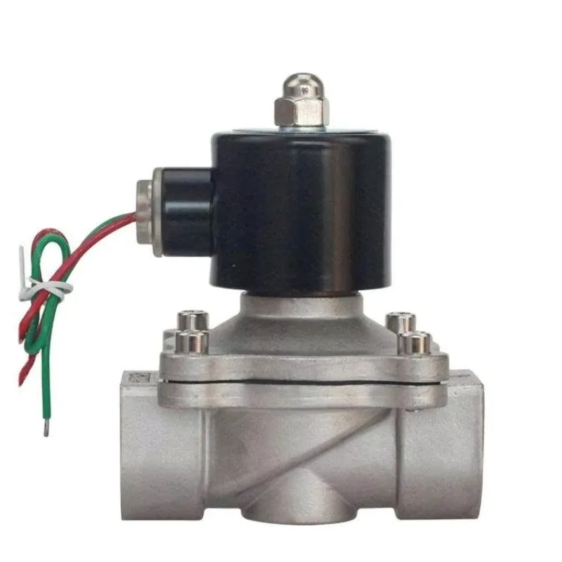 DN50 2 "التمثيل المباشر 2-Way الفولاذ المقاوم للصدأ 304/316 صمام الملف اللولبي مغلق عادة لصمامات التحكم DC24V/AC220V