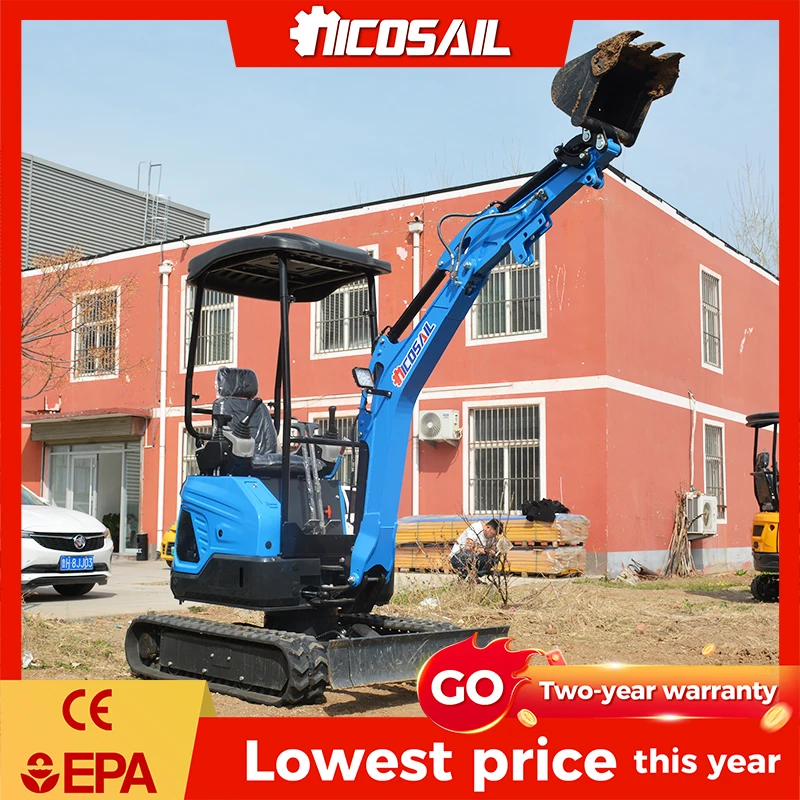 

Custom Nicosail Tailless Compact Excavator 0.04m³ Bucket Capacity Farm Orchard Work Machine
