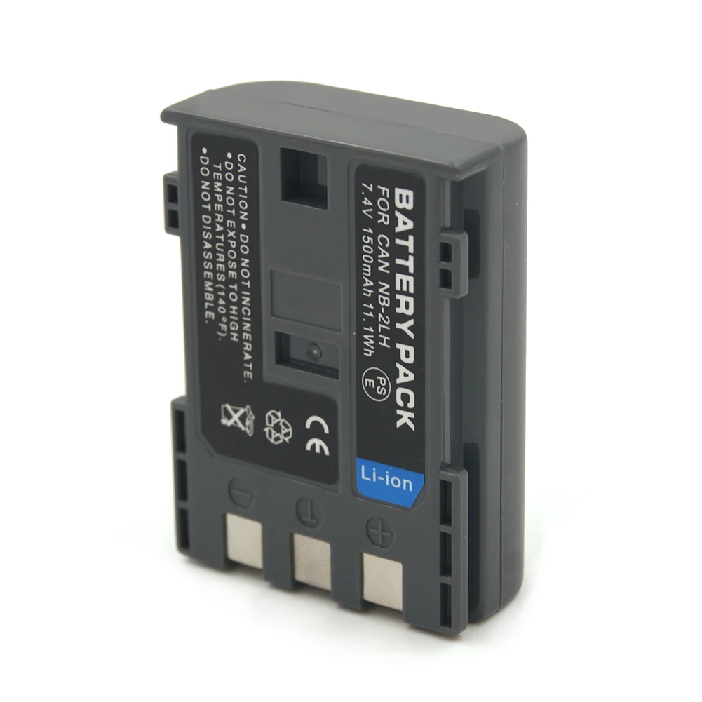 NB-2LH NB2LH 7.4V 1500mAh Lithium NB-2L caméra batterie numérique Rechargeable pour Canon EOS 350D 400D Powershot G9 S70