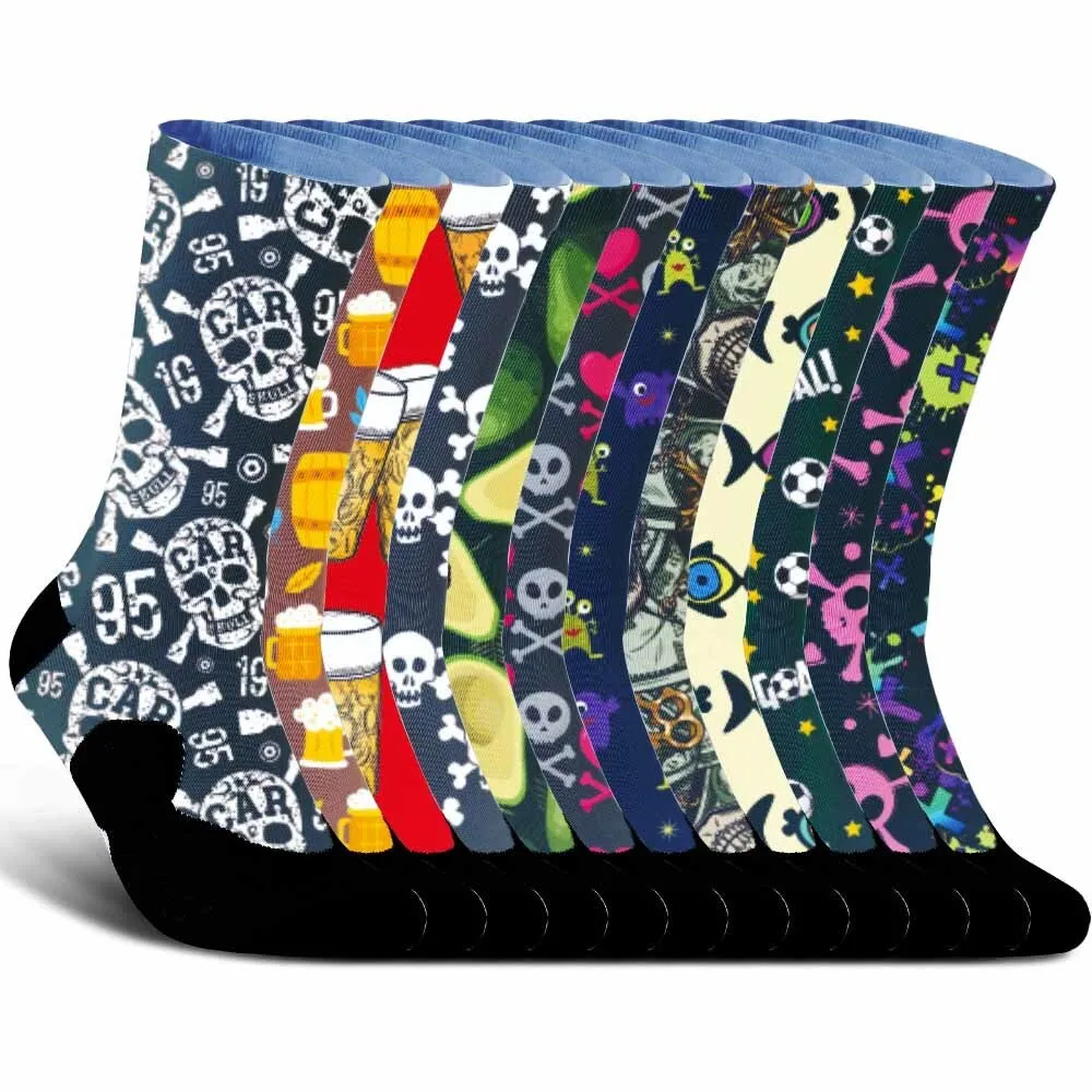 Интересные-спортивные-велосипедные-носки-с-рисунком-черепа-в-стиле-граффити-модный-тренд-унисекс-впитывающие-пот-прочные-аксессуары-для-велосипеда-в-подарок