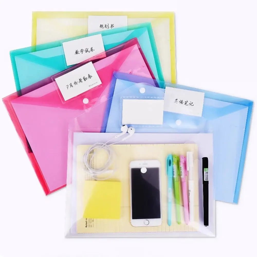 

Wallet Office Waterproof Envelope Bag Business A4 Size Paper Storage File Bag File Folder Document Organizer