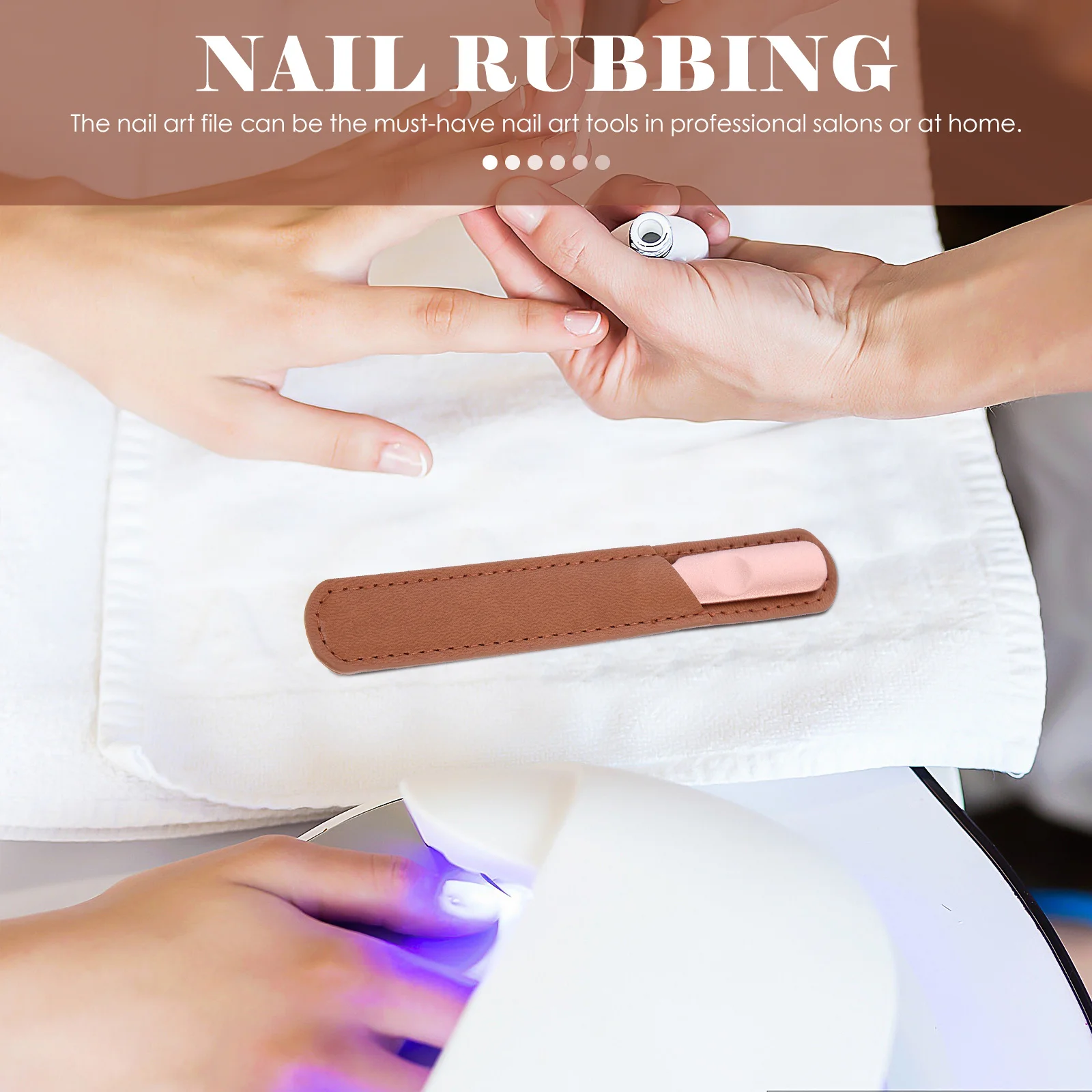 

Stylish Professional Manicure File Durable Nail Polishing Strip Portable Lightweight for Salon Home Travel Not Expensive