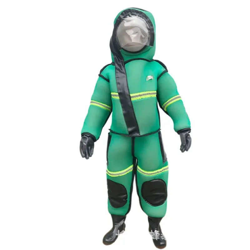 NEW Green breathable bee suit, one-piece space suit 3D mesh breathable bee suit bee suit beekeeping tool