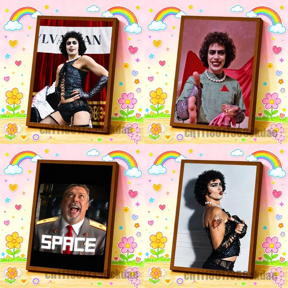 Bedroom Custom Self-adhesive Decoration Fans Playbill For Space Meme Rip Tim Curry Poster Cover Wall Sticker