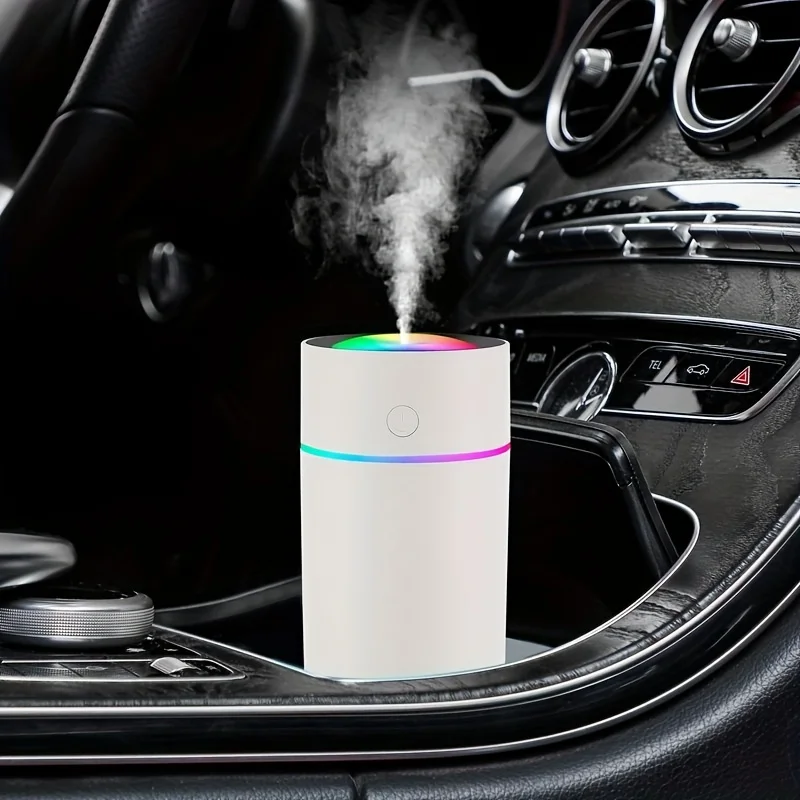 Humidificador difusor de aire portátil para coche, lámpara colorida para el hogar, niebla de Aroma, aceite esencial, usb, mini h2o