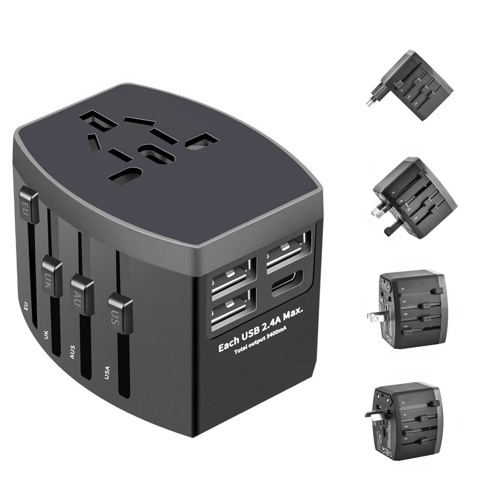 

New Universal Travel plug All incharger adapter for travel with EU US UK AU plug universal travel power charger sockets