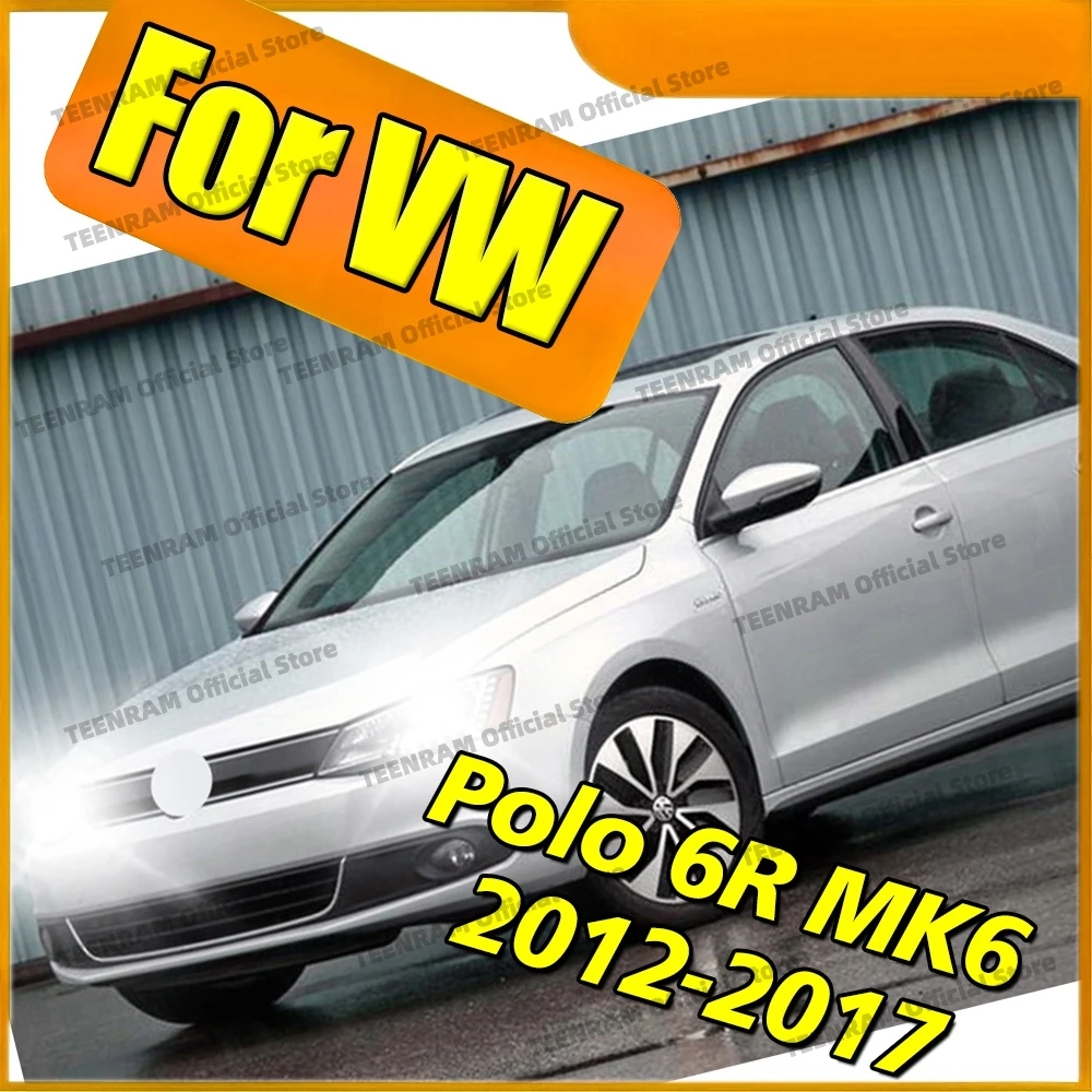 

2Pcs Front Fog Lights 6000K LED Bulbs For VW Volkswagen Polo 6R MK6 2012-2017 2013 2014 2015 2016 Auto Lamps Accessories 12V