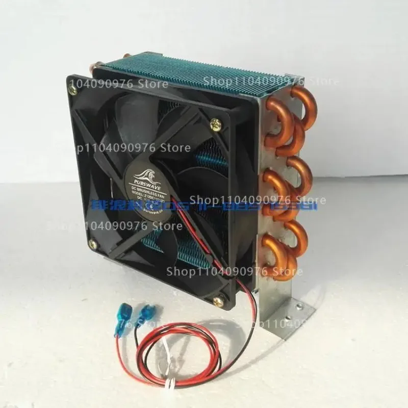 

CP3x6x120 miniature mini condenser air-cooled copper tube finned radiator with fan refrigerator evaporator