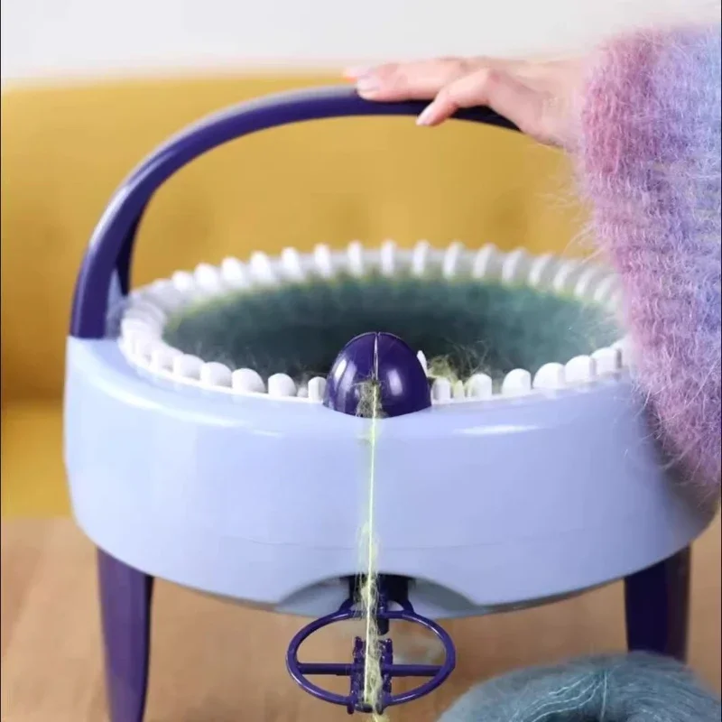 

Hand knitting machine sweater scarf doll artifact toy