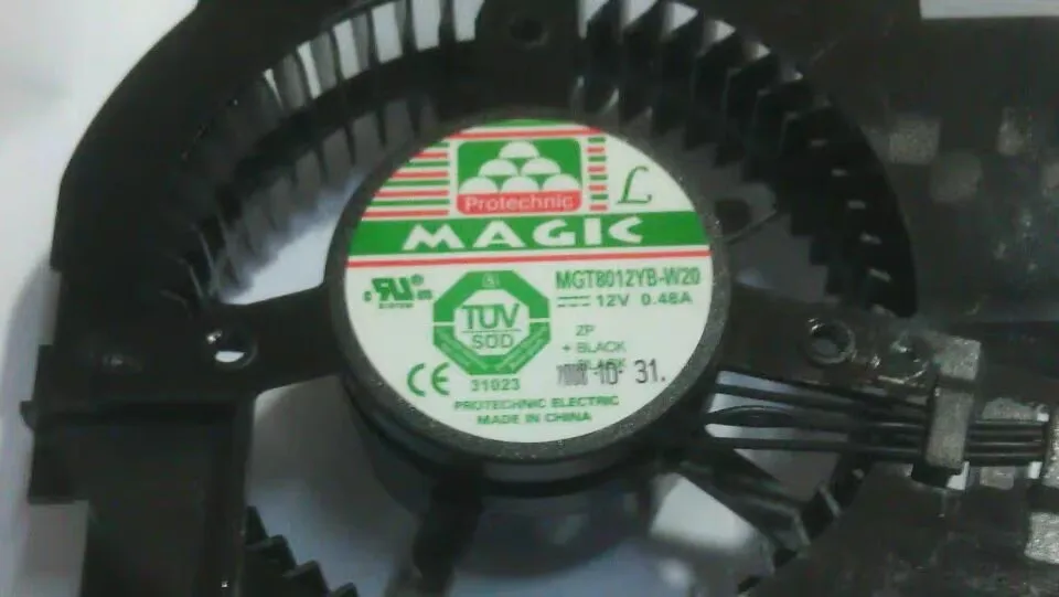 Free shipping original MGT8012YB-W20 12V 0.48A 4-wire graphics card cooling fan 4