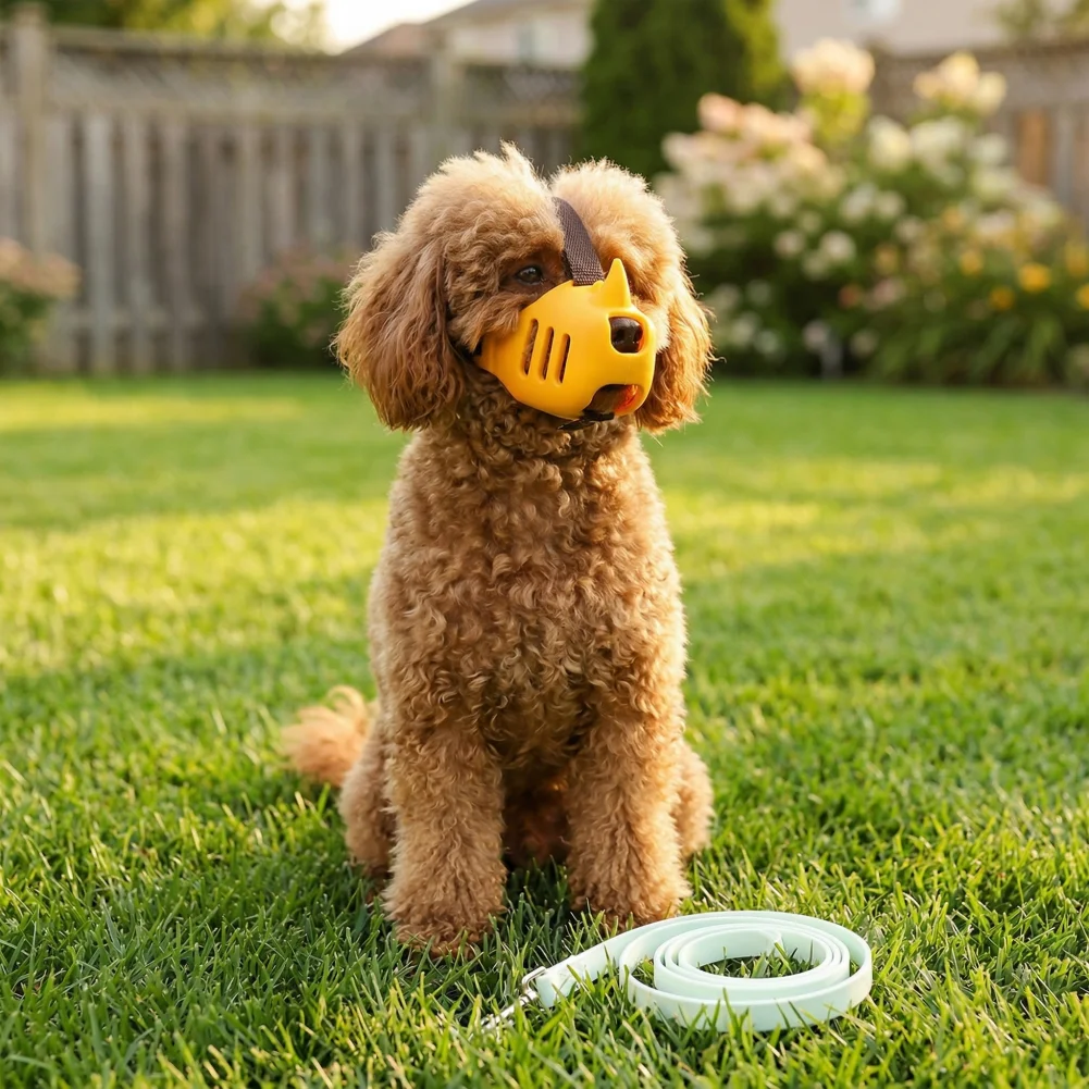 Dog Muzzle Silicone - Focinheira de Silicone para Cães com