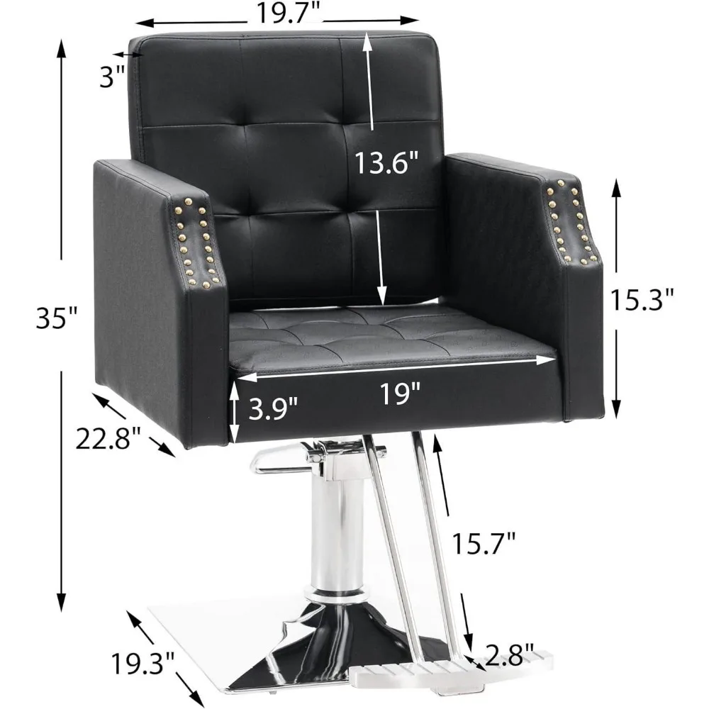 كرسي صالون كلاسيكي كرسي تصفيف الحلاق الهيدروليكي معدات سبا صالون التجميل