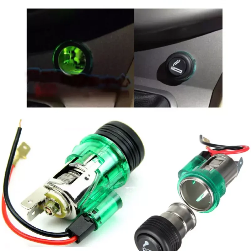 12V Cigarettes Lighter Socket Plug For Car Motorcycle Auto Motor Car Accessories Supplies Products