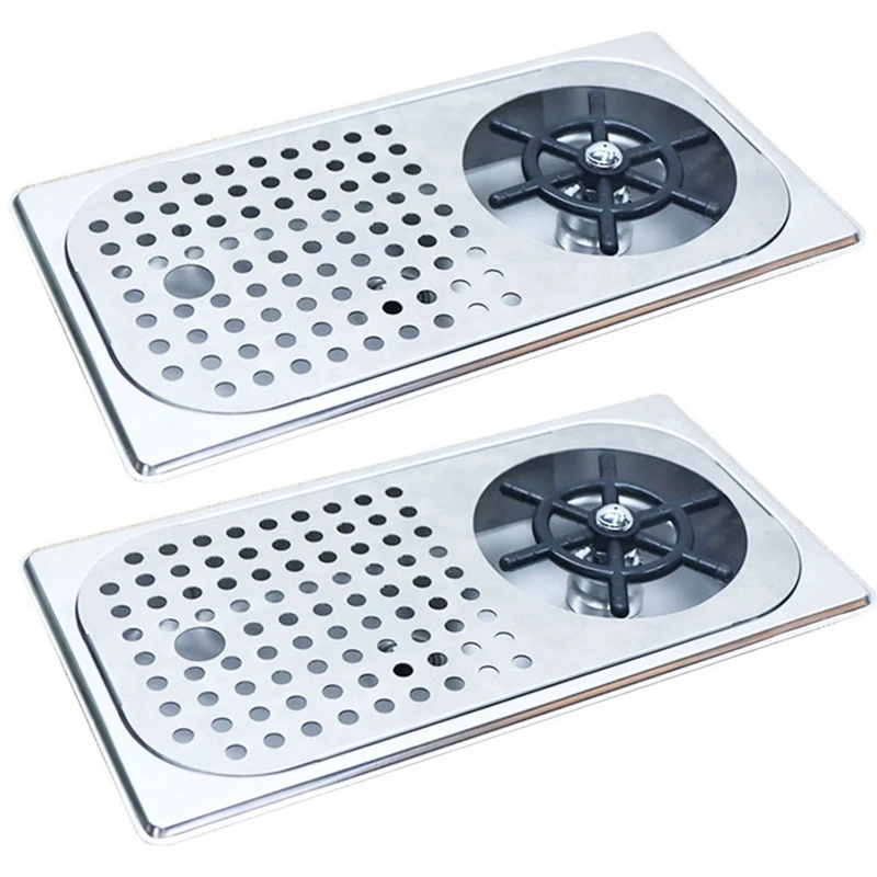 

2X Glass Rinser Diameter 201 Stainless Steel Rinser For Beer Milk Tea Cup Washer Cleaner Glass Rinser For Hotel Bar