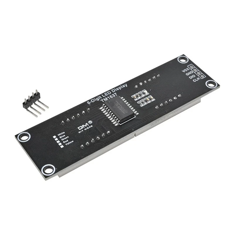 TM1637 6-Digit 0.56 Inch 7 Segments Digital Tube Clock Module White LED Display-A75P