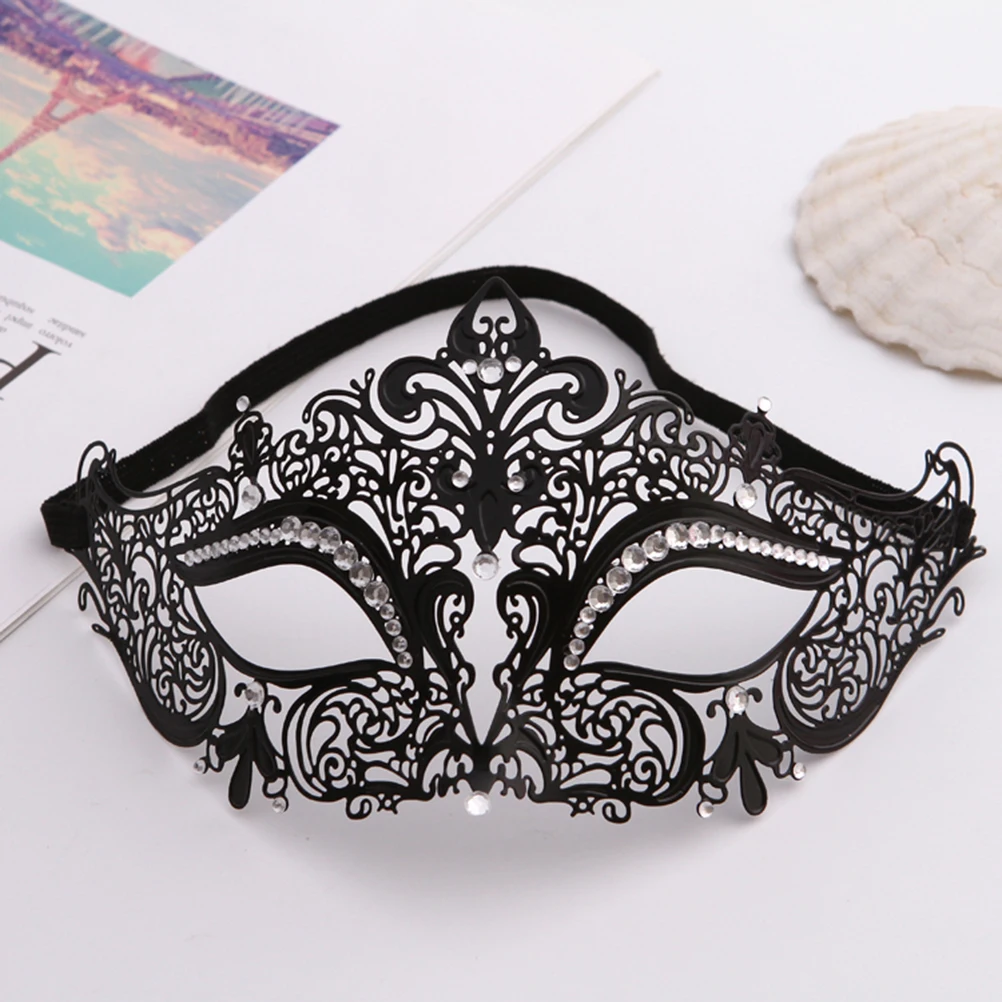 

Lace Mask Elegant Diamond Wrought Iron Metal Beautiful Party Cosplay