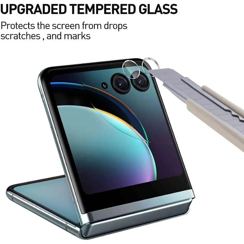 Lens Protector Film For Motorola Razr 40 Ultra Clear Ultra Slim Camera Cover Tempered Glass Camera Protective Film Anti-fall