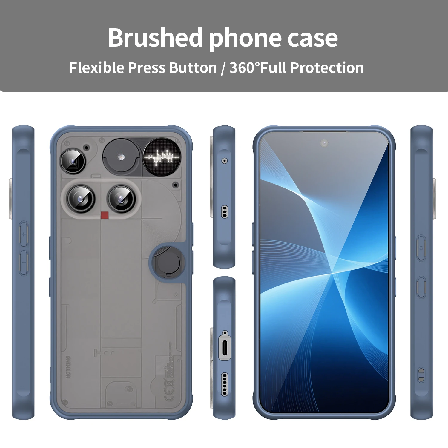 حافظة هاتف مريحة غير لامعة من Forsted لهاتف Nothing Phone 3 5G Phone3 3A Pro