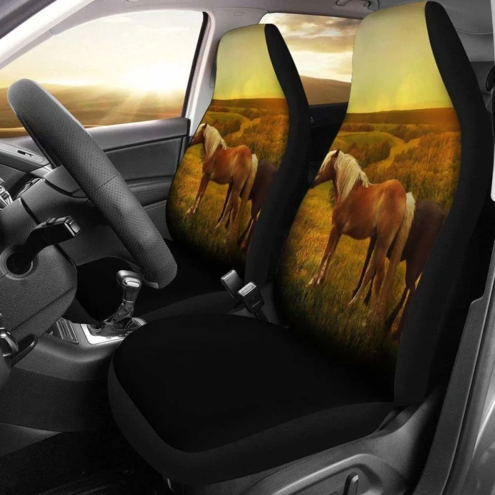 

Horse Sunset Valley Seat Covers 170804,Pack of Front Seat Cover