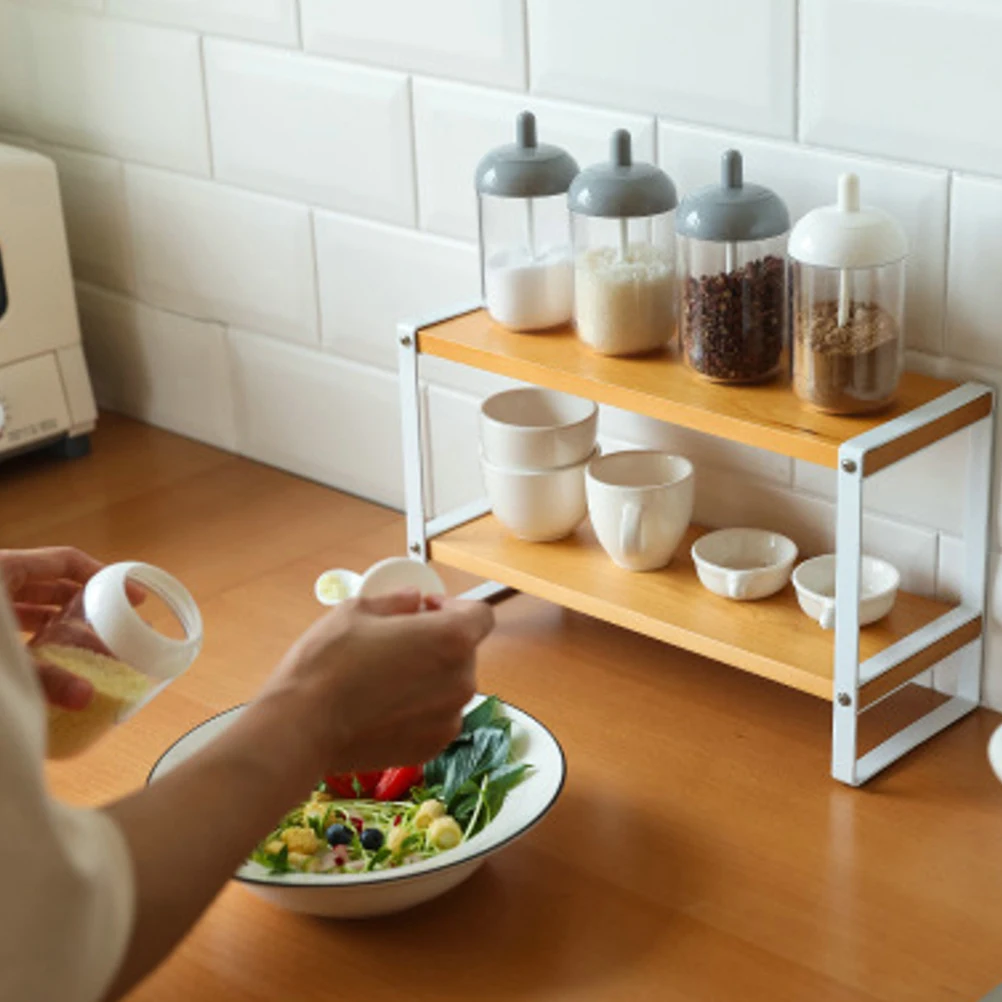 

Spice Jar Containers Plastic Modern Style Spoon Easy Scoop Tight Round Design Compact Storage Tea Dried Fruit