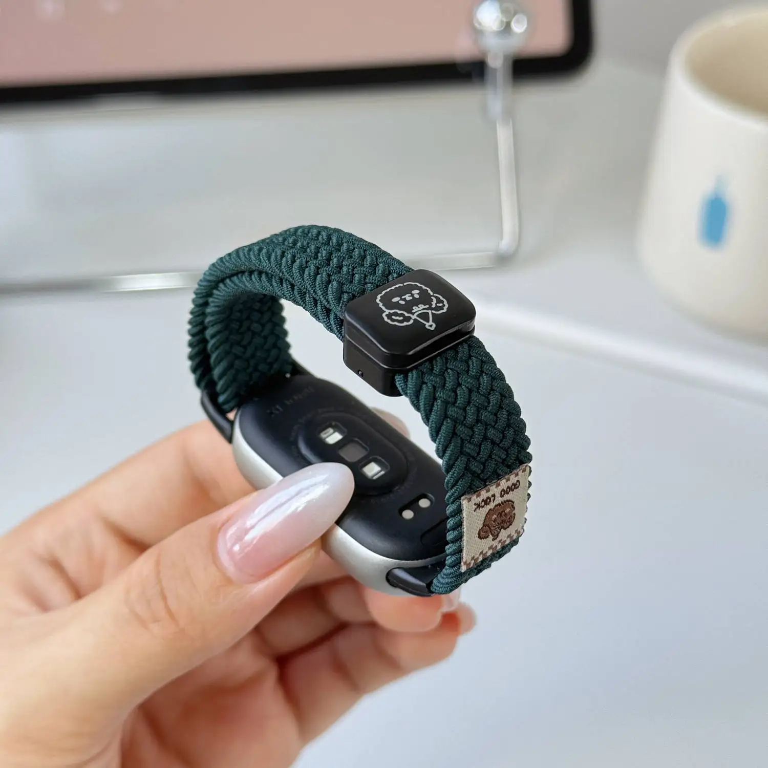 Niedliches, feines Nylonarmband für Xiaomi Band 10 9 8 NFC Damen-Uhrenarmband Zubehör