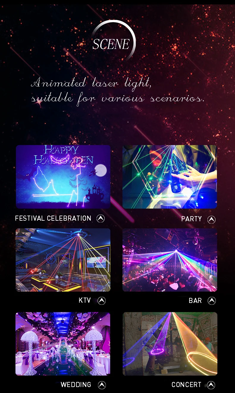 MIKOY 3 W 4 W 5 W RGB-Laserlicht mit Bluetooth, mobile App, DMX, Disco, Nachtclub, Show, Auftritt, Zuhause, Party, Hochzeit, Bühnenlicht – Detail 8