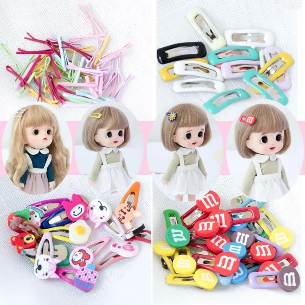 Mini pinces à cheveux au beurre, épingle à cheveux, pince BB, accessoires créatifs Blyth, 1/6, 1/12, OB11, 2cm, 10 pièces par ensemble