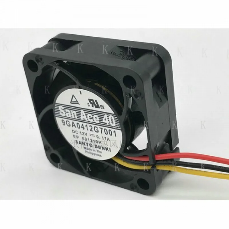 C    1 PCS FOR SANYO Fan San Ace 40 9GA0412G7001 DC 12V 0.17A 4015 4CM  3 Pin cooling fan
