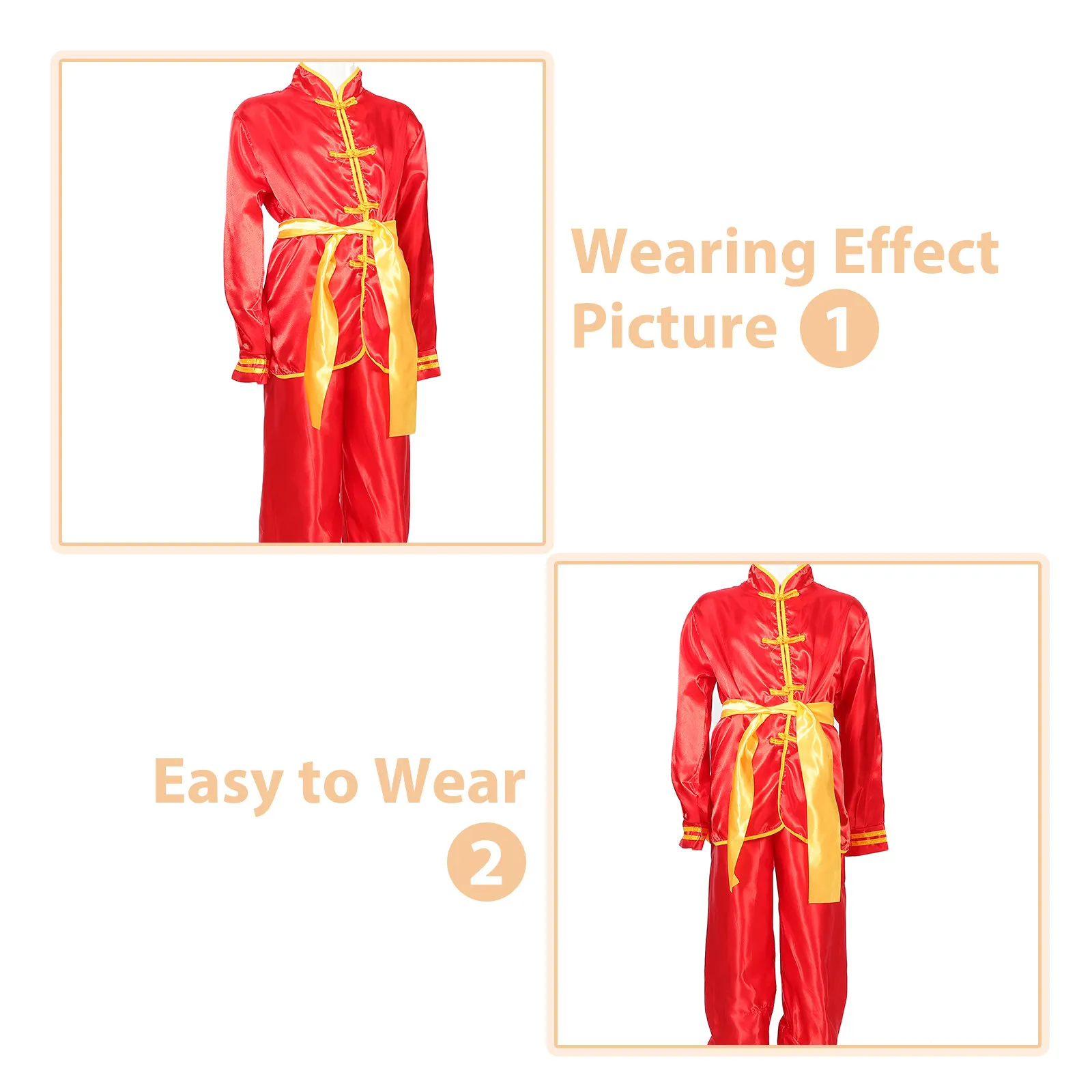 1Set Children's Tai Uniform Authentic Kung Fu Performance Costume Fine Crafted Breathable Martial Arts Outfit for Dance