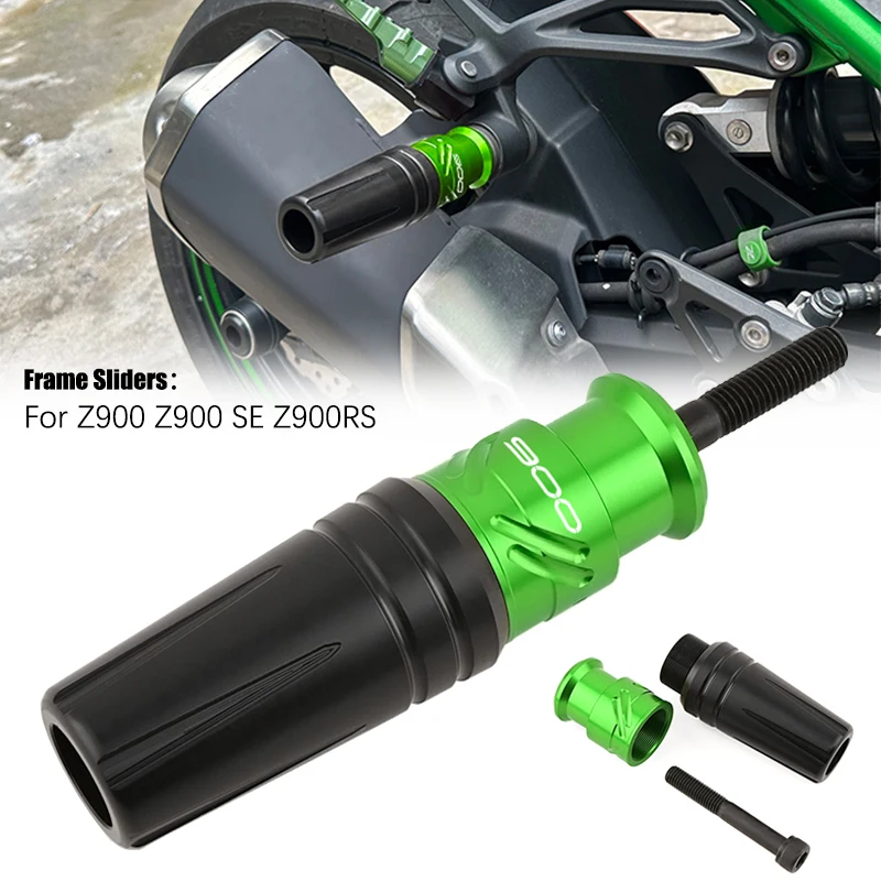 2026 Neue Motorrad CNC-Zubehörteile Rahmen-Crashpads Auspuff-Slider Sturzschutz Passend für KAWASAKI Z900 Z 900 2017-2025-2026