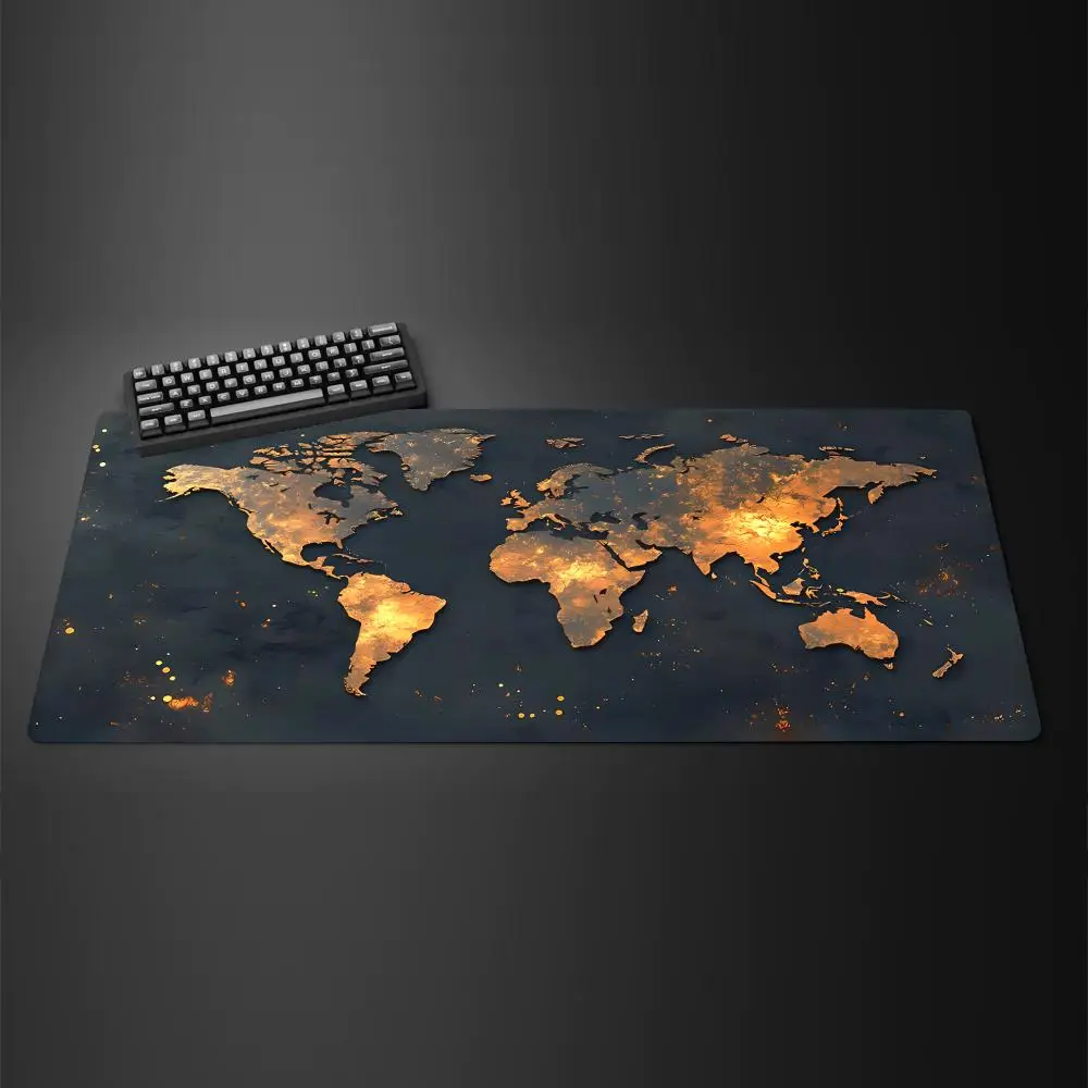 Map Mouse Pad Large Map Desk Mat Protector Gaming Mousepads Office Table Decor Keyboard Long Padding Notebook Computer Gamer Mat