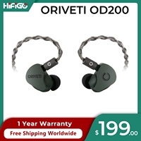 ORIVETI OD200 Exclusive Be-Coated 9.8mm Dynamic Driver HiFi IEMs Wired CNC Milled Metal Music In Ear Monitor with 3-in-1 Plug