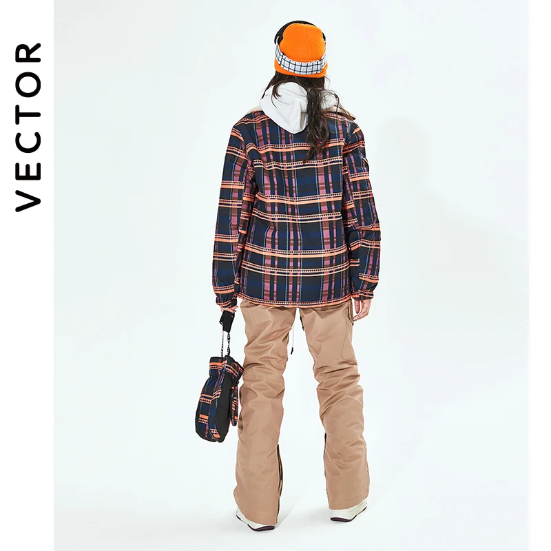 VECTOR Men Women Ski Pants Jacket Reversible Jacket Winter Warm Windproof Waterproof Outdoor Sports Snowboard Skiing