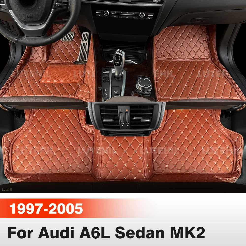 

For Audi A6L Sedan MK2 C5 4B (5-Seat) 1997-2005 04 03 02 Car Floor Mats All Weather Carpet Cover Floor Liners Interior